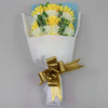 黄白花束清明节祭祀花束绢花手捧花公墓摆放仿真菊花批发殡仪馆人造假花束 商品缩略图0