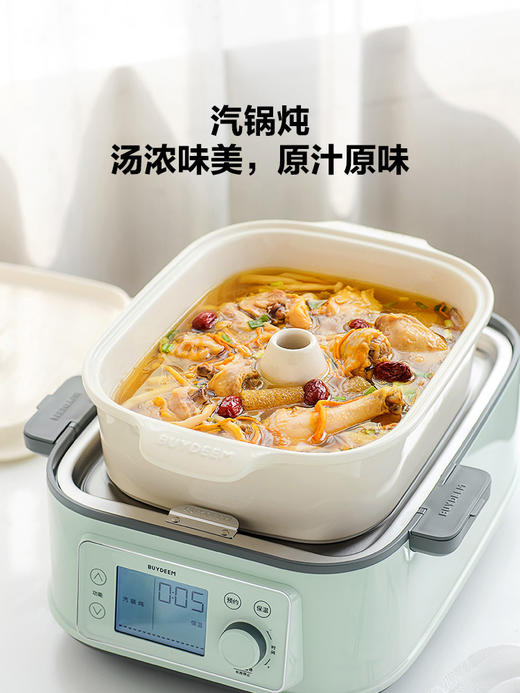 【北鼎电蒸锅集合】电蒸锅家用全不锈钢0涂层电炖锅蒸炖煮一体锅大容量多功能锅定时预约蒸汽锅 商品图1