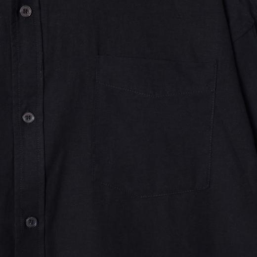 25AS380SDSA男士秋冬新款痞帅男装简约基础款纯色口袋翻领长袖衬衫百搭 商品图3