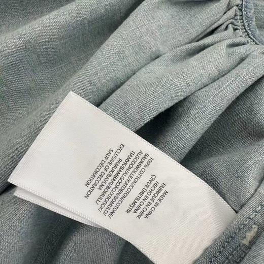 F0306137水洗无袖收腰大裙摆高密度刺绣衬衫领气质优雅时尚舒适带腰带儿童牛仔连衣裙 商品图9