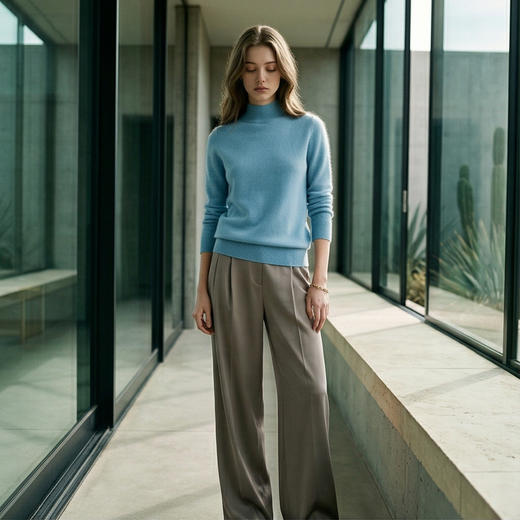 PALUOPO/PL半高领女衫ET20001R-B/约重200g帕罗 商品图8