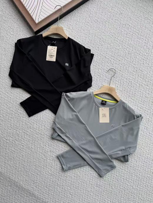 【9hd1】男子户外运动徒步弹力圆领长袖T恤！！ 商品图1