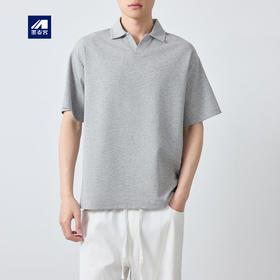 墨麦客高智通勤肌理感polo衫男2026夏新款纯色男士短袖t恤75210.