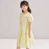 笛莎/Deesha 【松饼熊】2026年夏季新款女童时尚休闲度假风长款短袖泡泡袖棉布连衣裙 商品缩略图0