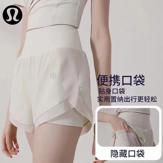 F030669运动短裤女夏季高腰健身跑步裤防走光透气速干训练三分裤瑜伽裤 商品图7