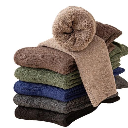 【清仓】日式无印男士加绒长筒袜良品棉质保暖秋冬男长袜高筒加厚 商品图4