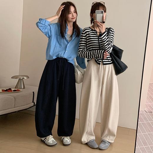 K.HIP 简韩杨桃裤 裤型分割裁剪 打造腿部立体廓形 垂坠挺括 一裤两穿 直筒束腿两种穿搭 SOFT POWER风 2603 商品图3