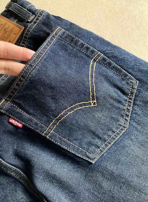 F030619男士基础款水洗做旧小直筒休闲牛仔裤 商品图6