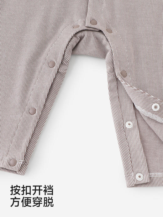 英氏婴儿连身衣男宝宝春夏外出爬服英伦小绅士连体衣YRHAJ1S009A 商品图4