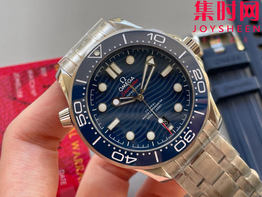 欧米茄JVS海马300米系列 原装开模 蓝海马 男士腕表 表径42mm 商品图3