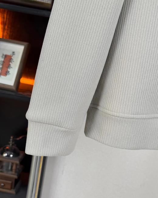 F0306111新款休闲商务风三粒扣立领加厚打底长袖四色男女同款卫衣 商品图13