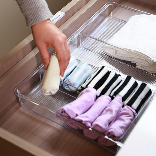[透明可伸缩]娜家高品质伸缩可调节收纳盒 商品图2