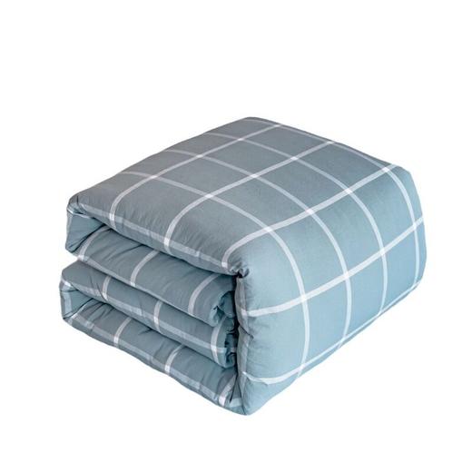 无印纯棉学生宿舍三件套良品床品件套格子纯色单人上下铺0.9床笠 商品图4