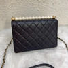Chanel cf ss19 黑金 羊皮 限量 珍珠 豆腐包 商品缩略图1