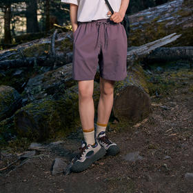 伯希和户外休闲短裤男春季新款轻量防泼水徒步登山裤健身运动裤女