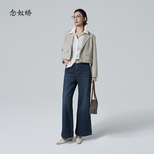 【商场同款】CNT6361 “翻边牛仔裤 ” 纯棉 久穿有型 时刻整洁 商品图1