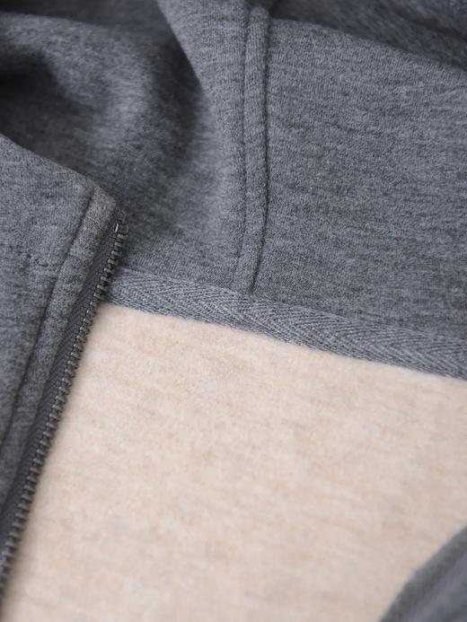 F030608春季新品蚕丝羊绒空气层休闲百搭连帽外套 商品图8