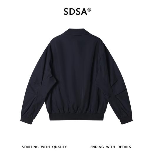 SDSA男装2026新款高贵轻奢复古工装风翻领夹克大口袋铆钉外套宽松 商品图4