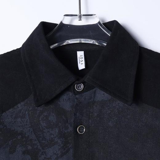 26CS26SDSA男装2026新款高贵轻奢设计师百搭撞色印花长袖衬衫百搭宽松 商品图2