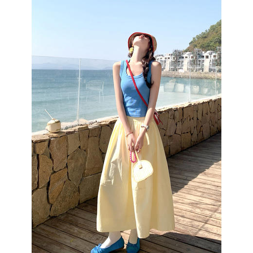 <曾小咸推荐>夏季甜辣妹U领外穿吊带背心女 商品图4