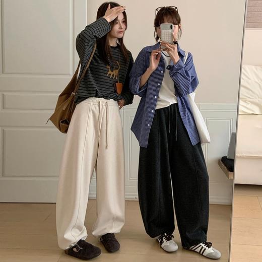 K.HIP 简韩杨桃裤 裤型分割裁剪 打造腿部立体廓形 垂坠挺括 一裤两穿 直筒束腿两种穿搭 SOFT POWER风 2603 商品图1