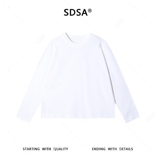 SDSA男装2026新款高贵轻奢韩版纯色双层领肌理长袖百搭时尚上衣 商品图0