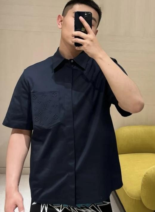 驴家25ss压纹印花logo短袖衬衫（DY） 商品图4