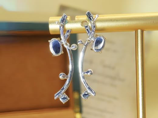 1.32ct蓝宝石耳坠 商品图4