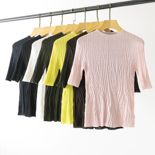 【高品质私服】【杨子60支精纺羊毛针织衫】透气不闷，贴身穿软糯如云朵，春夏单穿清爽YS89066【仅限签收48小时内退换】-CC 商品图1