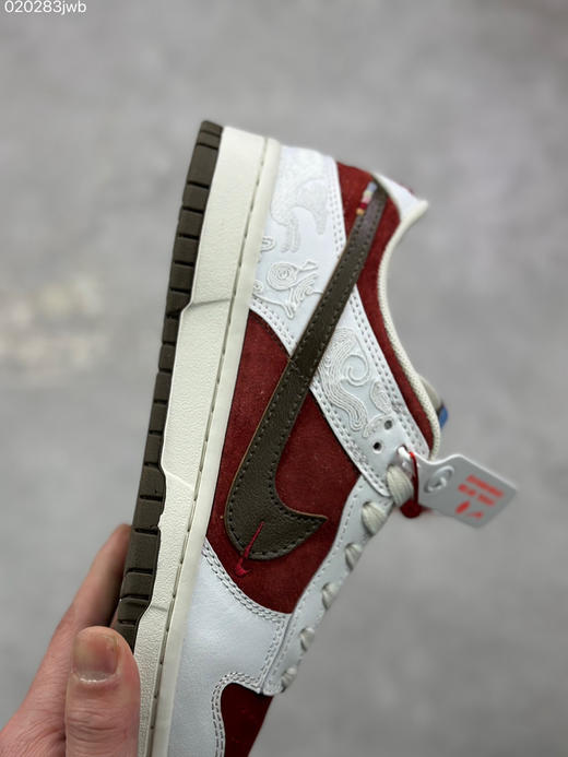 春季特惠💰400 2026新款定制限量发售❗️Nk SB Dunk Low "马年联名限定-米白酒红" 搭配同款骏马挂饰 商品图5