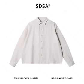 SDSA男士秋冬新款痞帅男装简约纯色亲肤翻领长袖衬衫百搭休闲衬衣