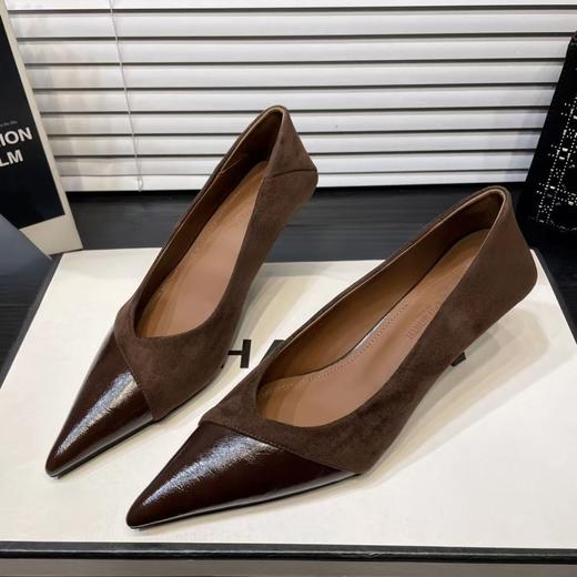 【69.9/双】高级感细跟尖头单鞋女新款秋季小香风百搭高跟鞋软底四季瓢鞋聚★为爱严选 商品图3