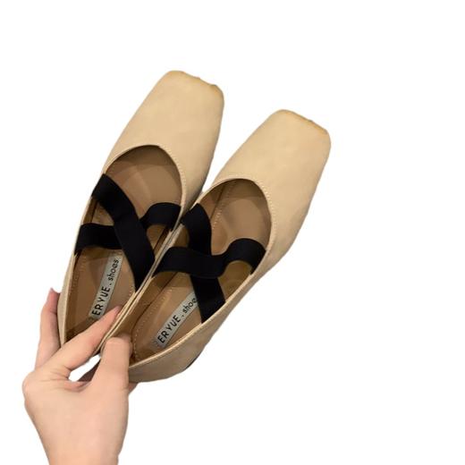 【64.9/双】法式平底芭蕾舞方头单鞋仙女鞋子2026新款春秋季玛丽珍晚晚温柔鞋聚★为爱严选 商品图4