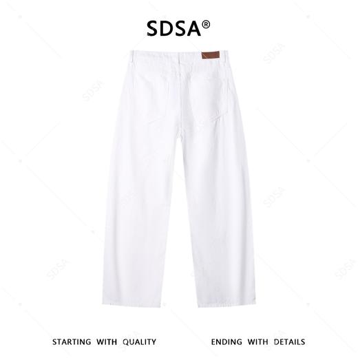 SDSA男装2026新款高贵轻奢极简风纯色弯刀牛仔裤百搭时尚裤子 商品图4