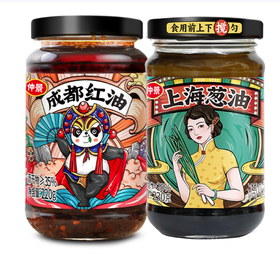 仲景 上海葱油230g+成都红油220g
