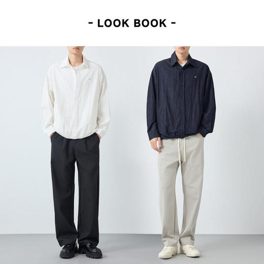 墨麦客男装高智通勤假两件外套男2026春新款微肌理男士夹克81605. 商品图4