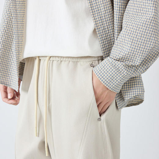 墨麦客男装美式休闲垂感裤子男2026春季新款松紧腰男士裤子91552. 商品图1