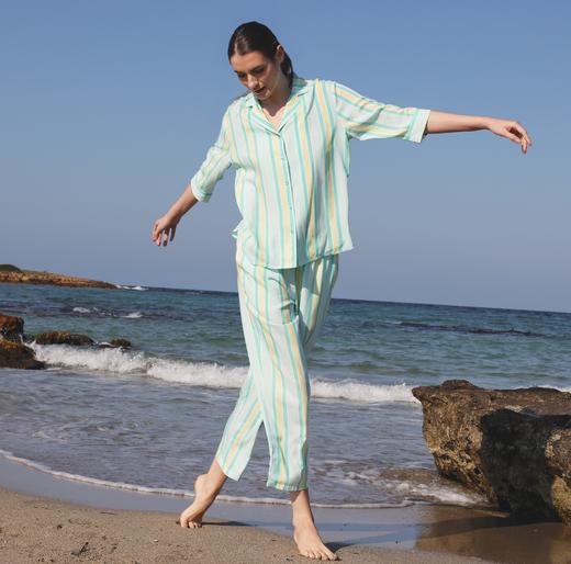 【粘纤梭织套装】SCHIESSER德国舒雅女士夏季清爽 飘逸 凉爽 海边度假风套装 100%粘纤梭织31/26427H 商品图0