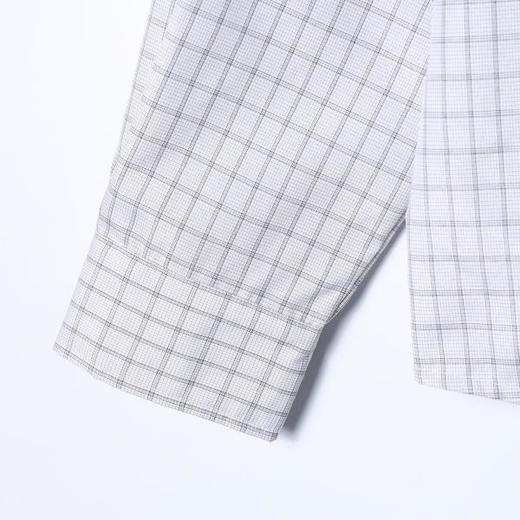 SDSA男装2026新款高贵轻奢韩版简约格子双翻领长袖衬衫百搭衬衣 商品图3