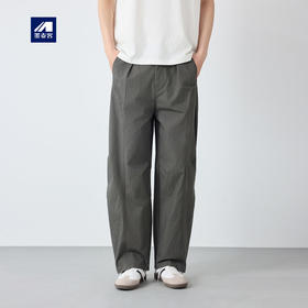 墨麦客男装美式休闲小弯刀裤2026春新款全棉宽松男士休闲裤91571.