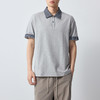墨麦客男装高智通勤格纹领Polo衫男2026春新款撞色男士短袖75182. 商品缩略图1