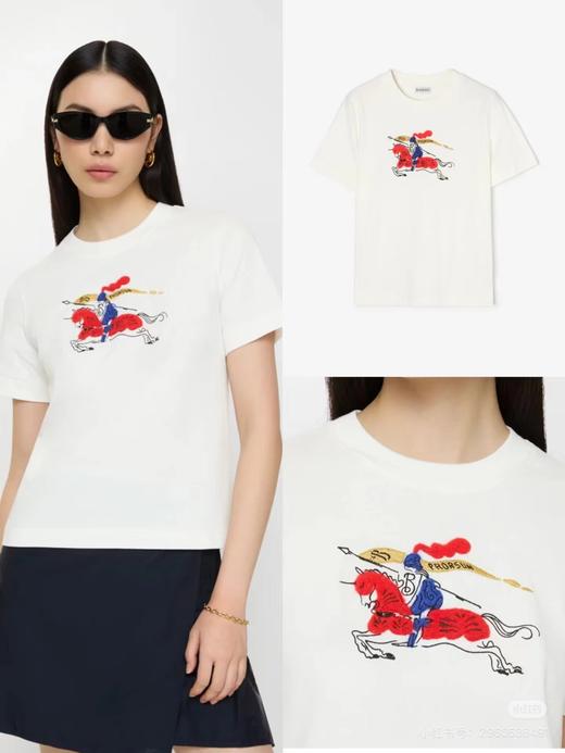 F030660早春新禧贺岁系列战马骑士刺绣T恤短袖 商品图11