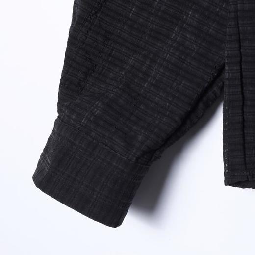 SDSA男装2026新款高贵轻奢简约时尚领口珠子花边翻领长袖衬衫百搭 商品图3