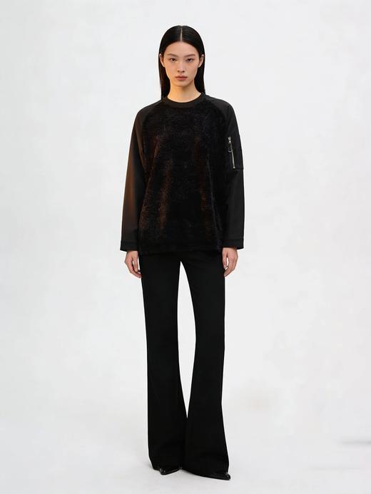 【软糯舒适 手感柔顺】户外拼接云朵绒运动卫衣（ELXM99-WY712） 商品图8