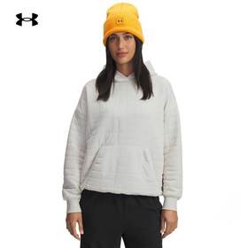 UA安德玛连帽卫衣女装2025新款宽松运动服休闲套头衫6003655-110