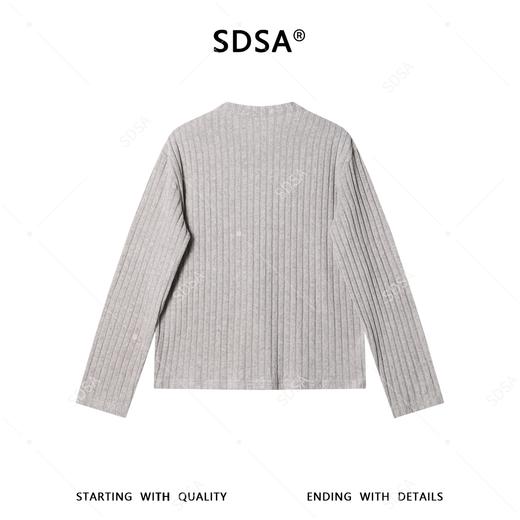 SDSA男装2026新款高贵轻奢慵懒风竖纹单排扣衬衫简约百搭时尚衬衣 商品图4