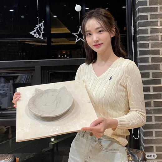 🔻拉夫女士V领针织衫毛衣 商品图4