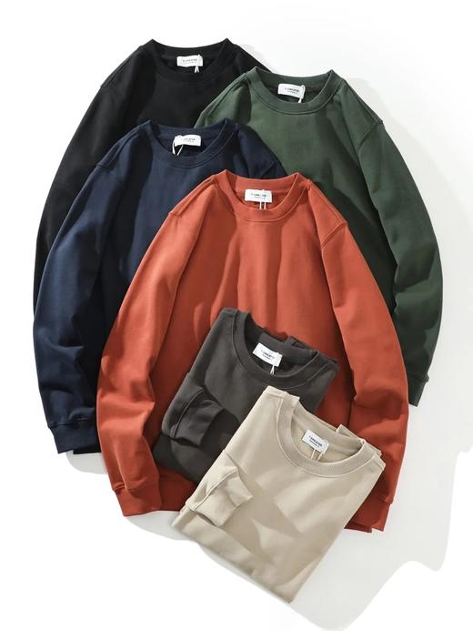 【nsn-S700】男子简约舒适内里抓绒套头卫衣！！ 商品图0