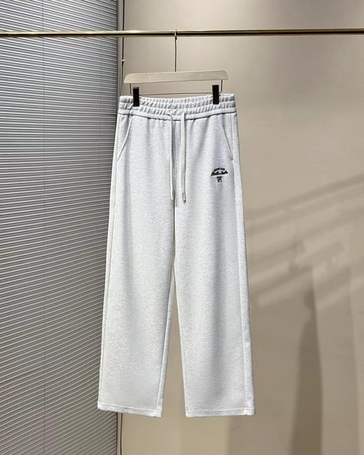 F0306120男士阔腿裤运动长裤万针刺绣工艺春款宽松直筒裤时尚舒适休闲裤 商品图6