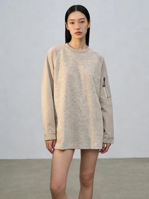 【软糯舒适 手感柔顺】户外拼接云朵绒运动卫衣（ELXM99-WY712） 商品图13